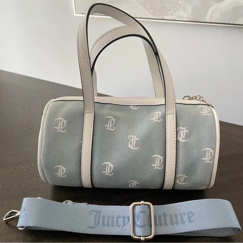 Juicy Couture Matching Duffel & Barrel Bag Set |Premium Free Gift Included - Picture 4 of 16